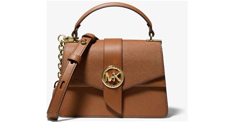 michael michael kors greenwich extra-small saffiano leather satchel|Michael Kors edith large satchel.